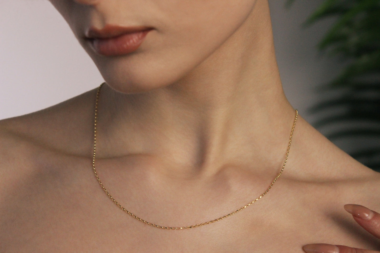 9ct Belcher chain (Dc)