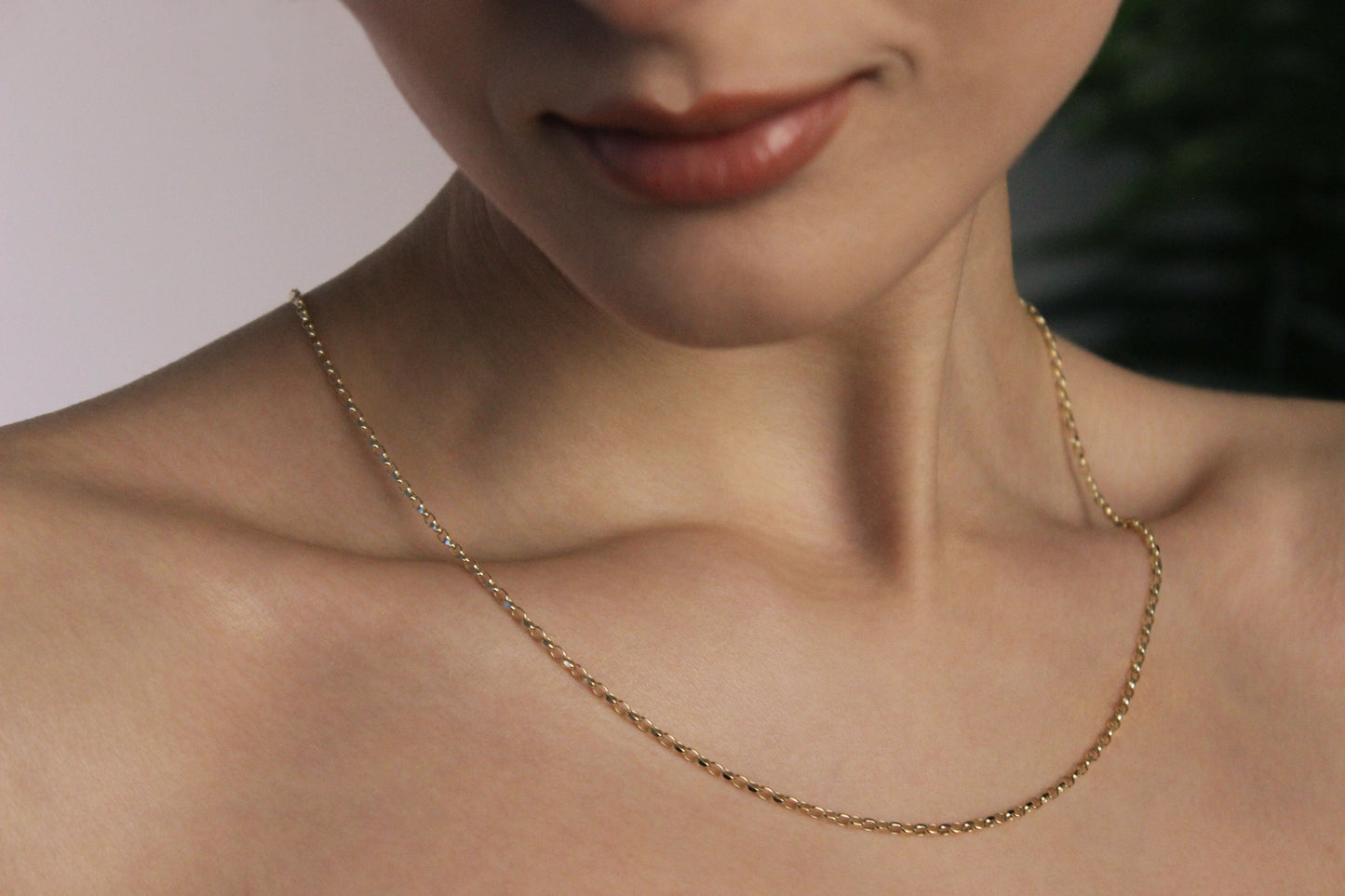 9ct Diamond cut Belcher Chain (L)