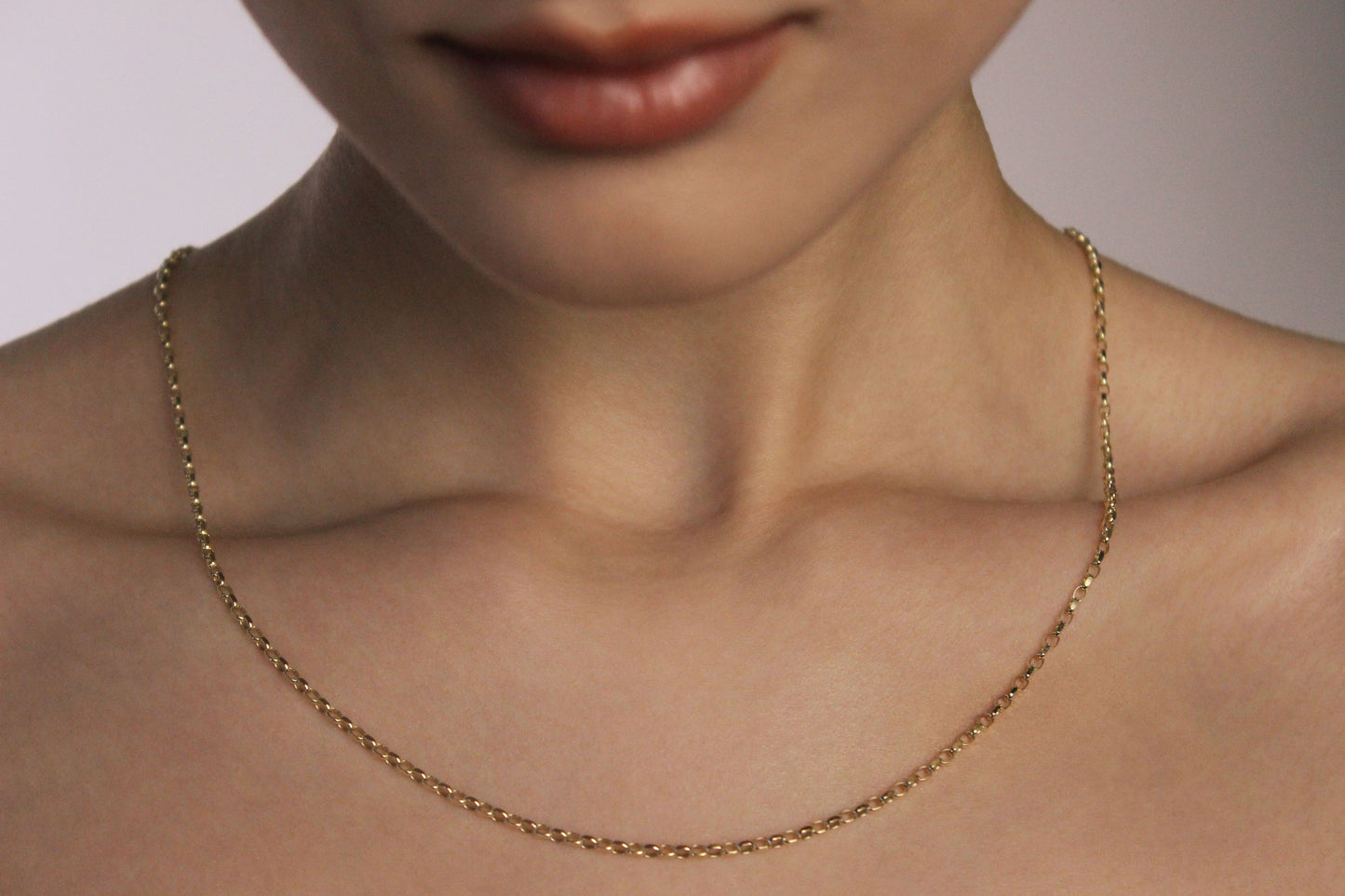 9ct Diamond cut Belcher Chain (L)