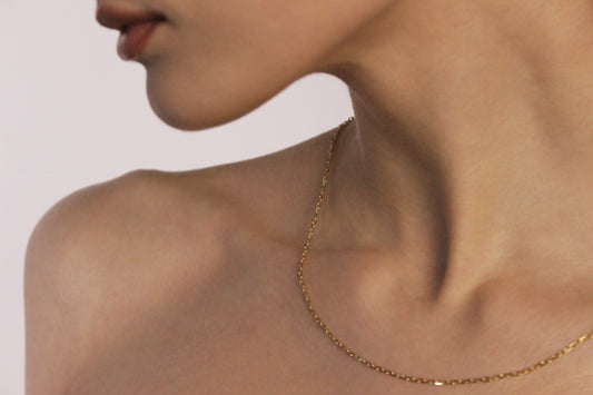 9ct Square Cut Belcher Chain