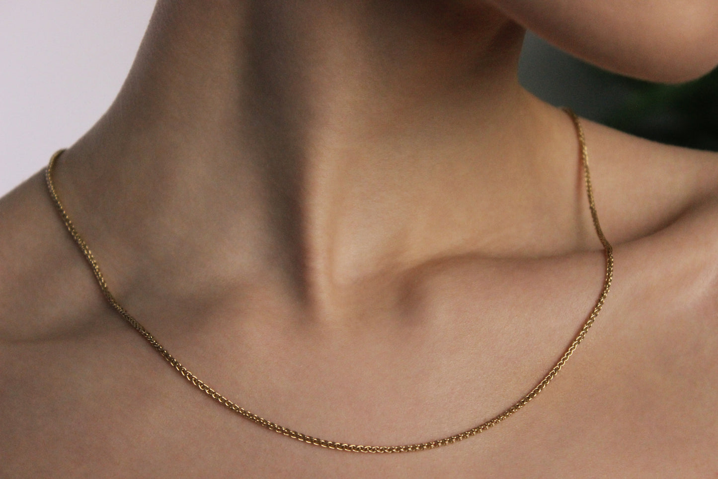 9ct Spiga chain (L)