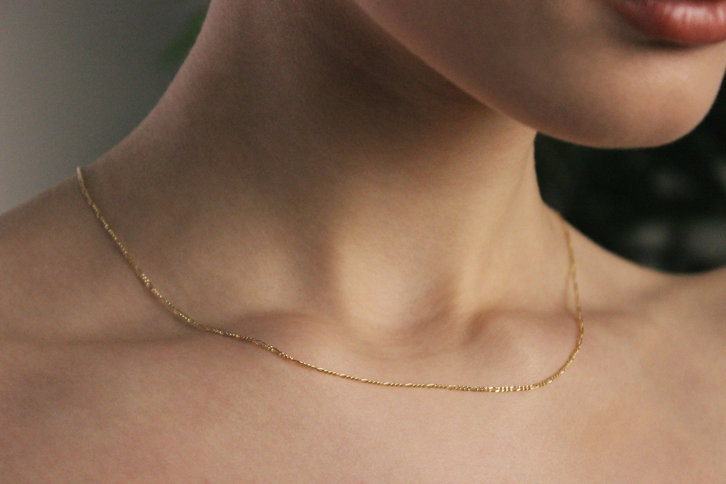 9ct Figaro chain