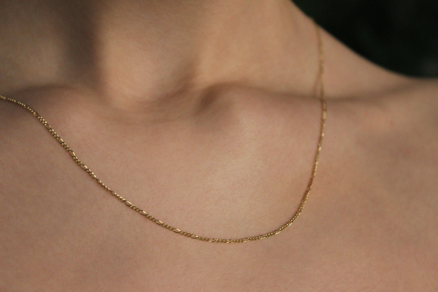 9ct Figaro chain