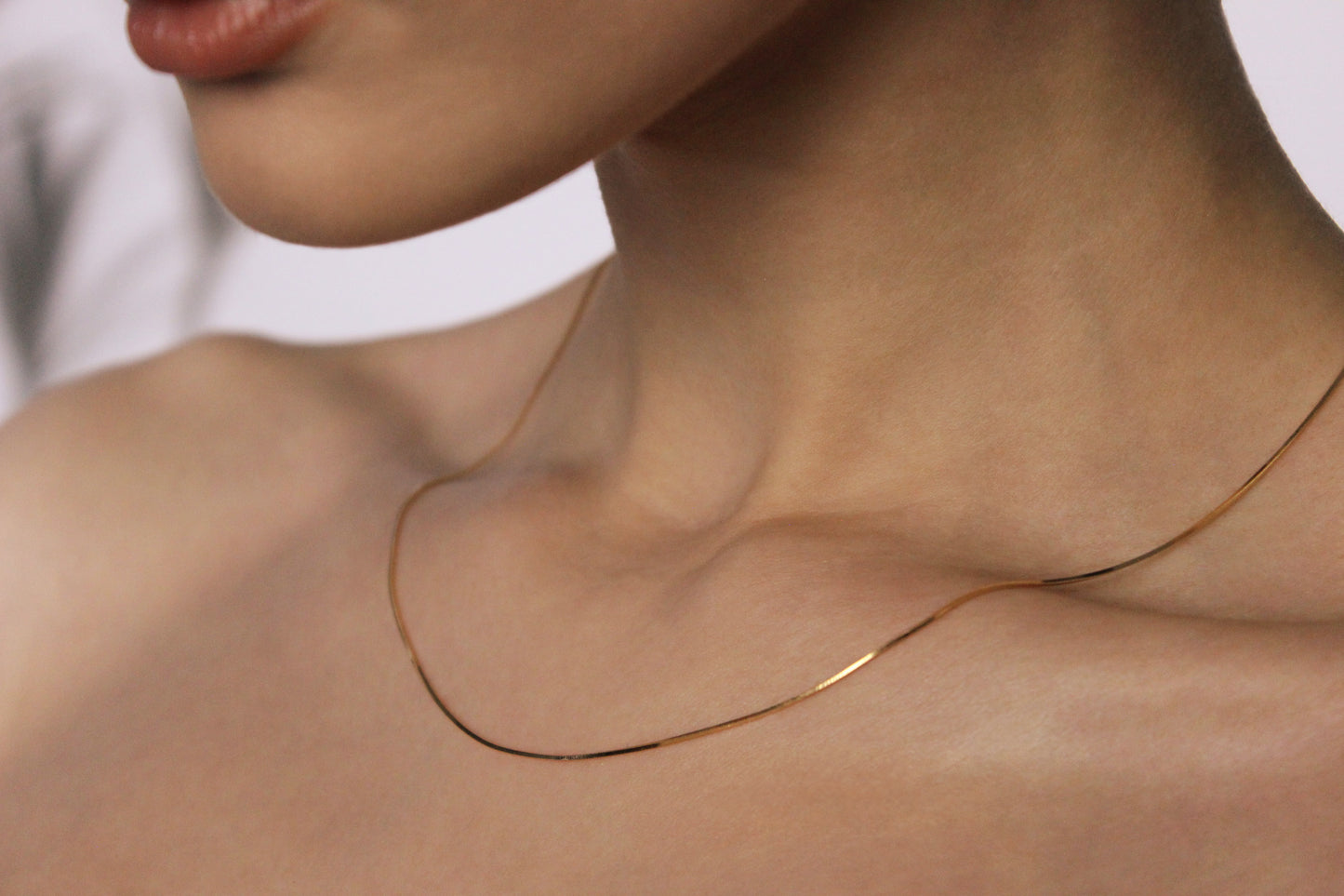 9ct Square cut Snake chain