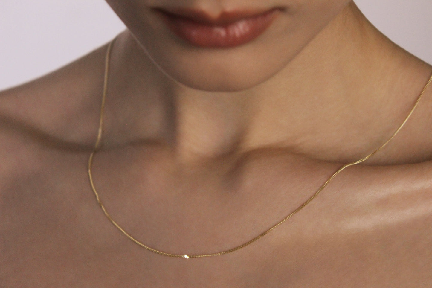 9ct Diamond cut Curb chain