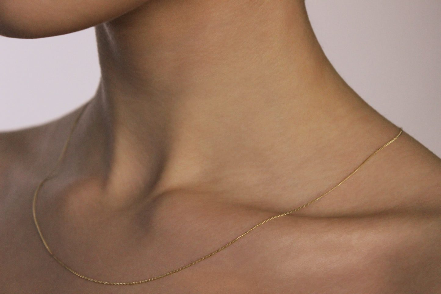 9ct Diamond cut Curb chain