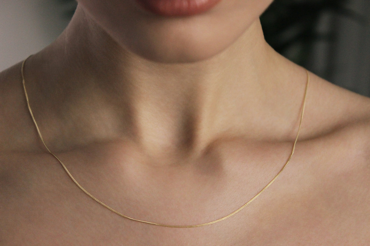 9ct Diamond cut Curb chain