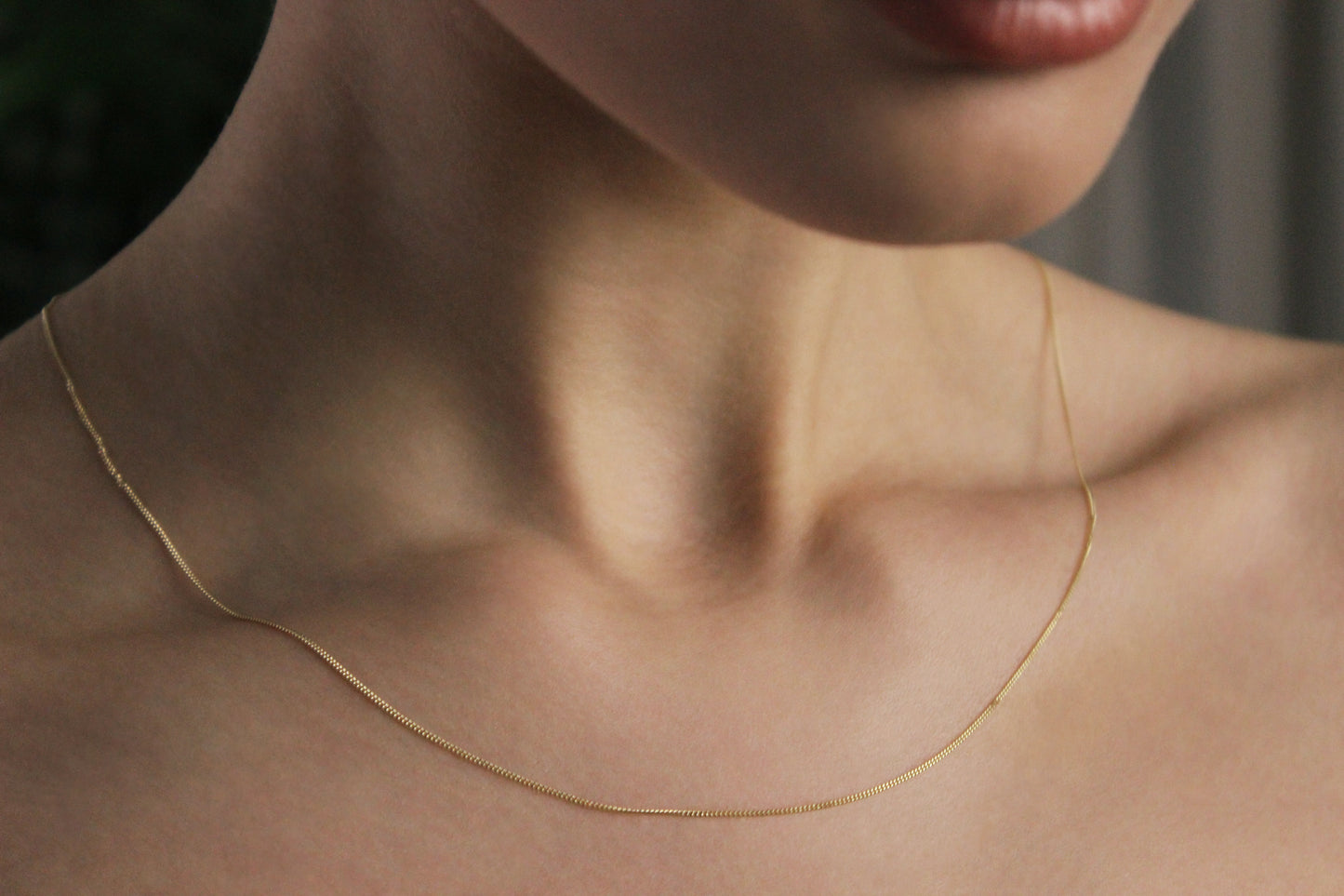 9ct Diamond cut Curb chain