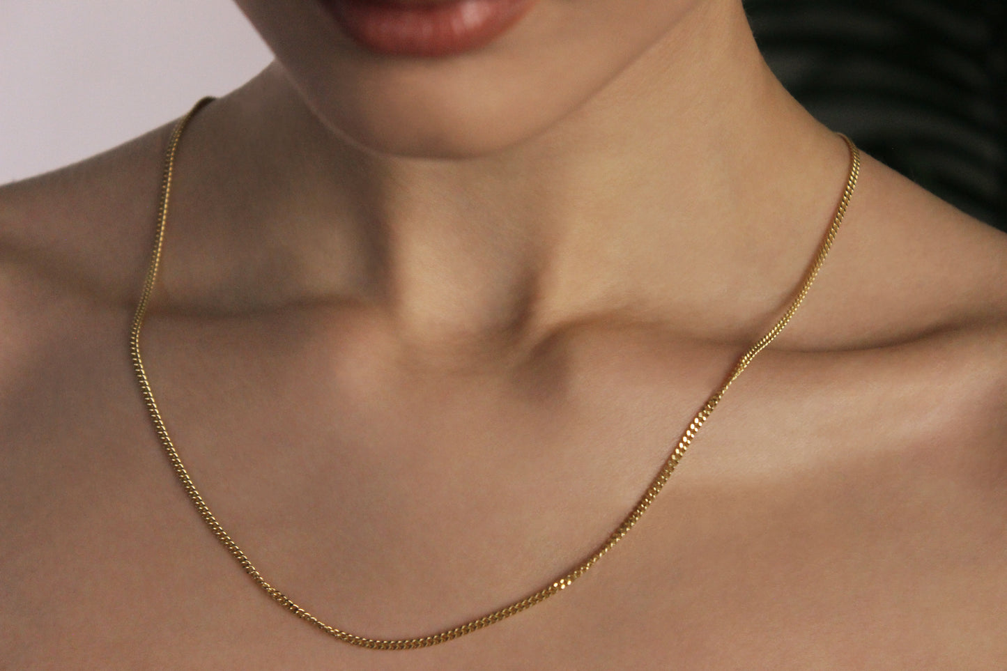 9ct Chunky Diamond Cut Curb Chain